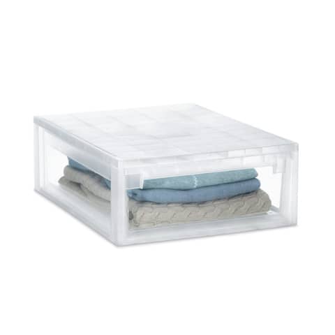 Cassetto multiuso TERRY Light Drawer 52 XL 22 lt. trasparente - 52x39,6x16,9 cm 1002678